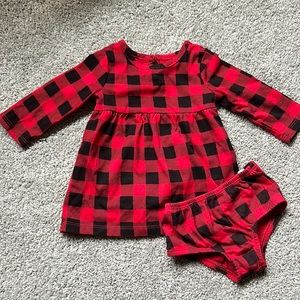 Red & Black checkered dress